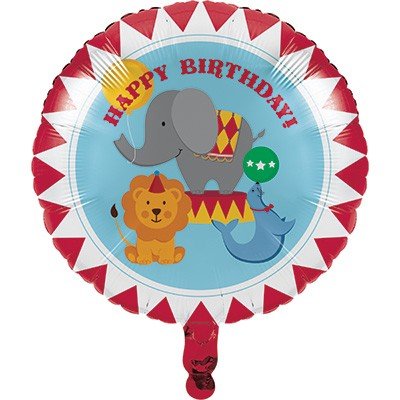 45cm Circus Time Happy Birthday - party supplies australia