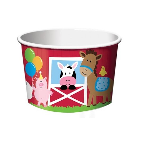 Farmhouse Fun Treat Cups Paper 6cm x 9cm - party supplies australia
