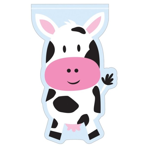 Farmhouse Fun Shaped Loot Bags Plastic 22cm x 12cm - party supplies australia