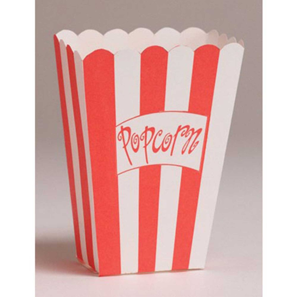 Hollywood Lights Popcorn Boxes Small 9cm x 13cm x 5cm - party supplies australia