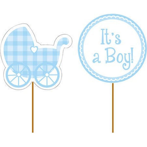 Cupcake Picks It's A Boy 10cm - party supplies australia