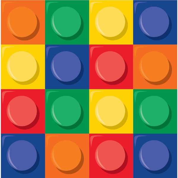 Block Party Beverage Napkins - party supplies australia