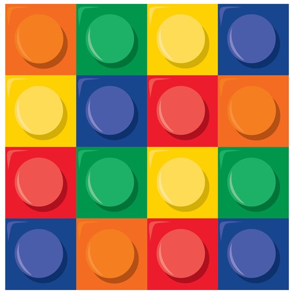 Block Party Lunch Napkins - party supplies australia
