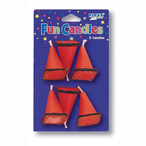 Construction Birthday Zone Candles Molded Set - party supplies australia