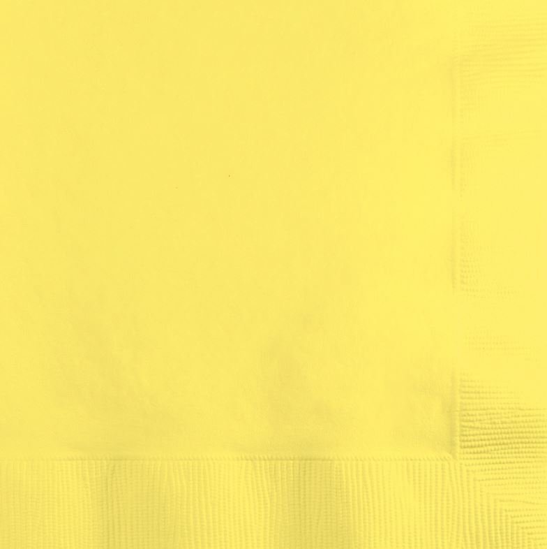 Mimosa Yellow Beverage Napkins - party supplies australia