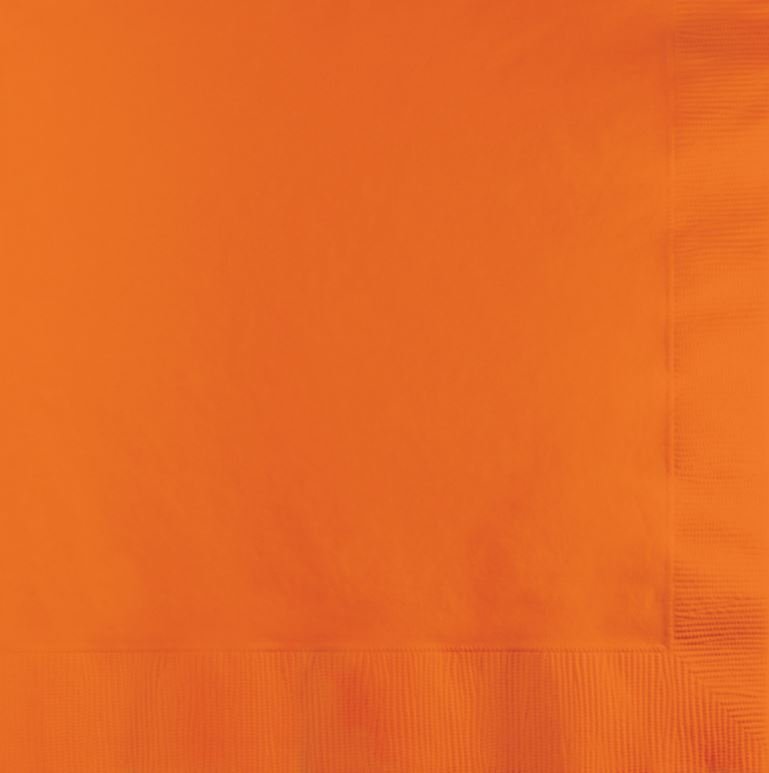 Sunkissed Orange Lunch Napkins - party supplies australia