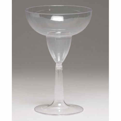 Margarita Glasses Clear Plastic 355ml - party supplies australia