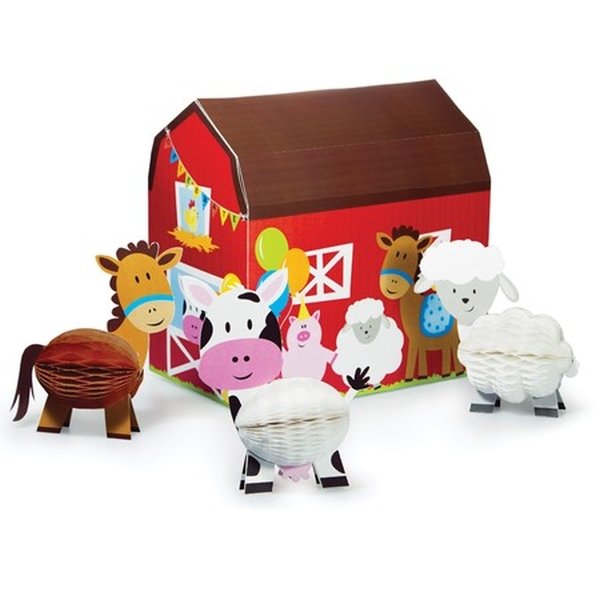 Farmhouse Fun Centrepiece 3D Honeycomb Set - party supplies australia