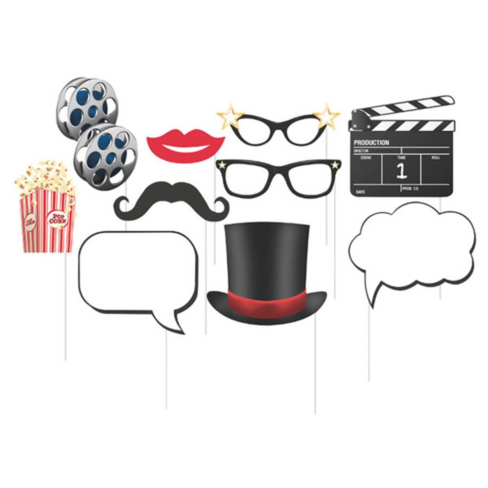 Hollywood Lights Photo Booth Props Assorted Designs - party supplies australia