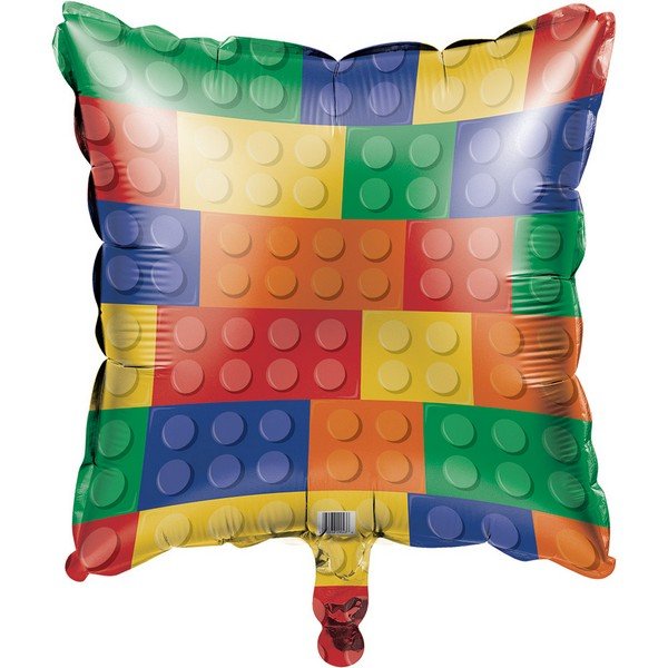 45cm Block Party Square Foil Balloon - party supplies australia