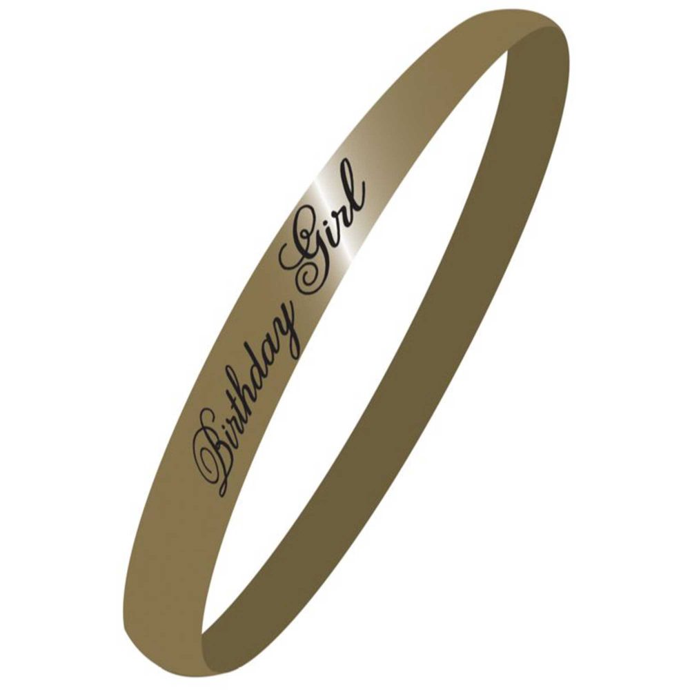 Sash Black & Gold Birthday Girl Fabric 85cm x 10cm - party supplies australia