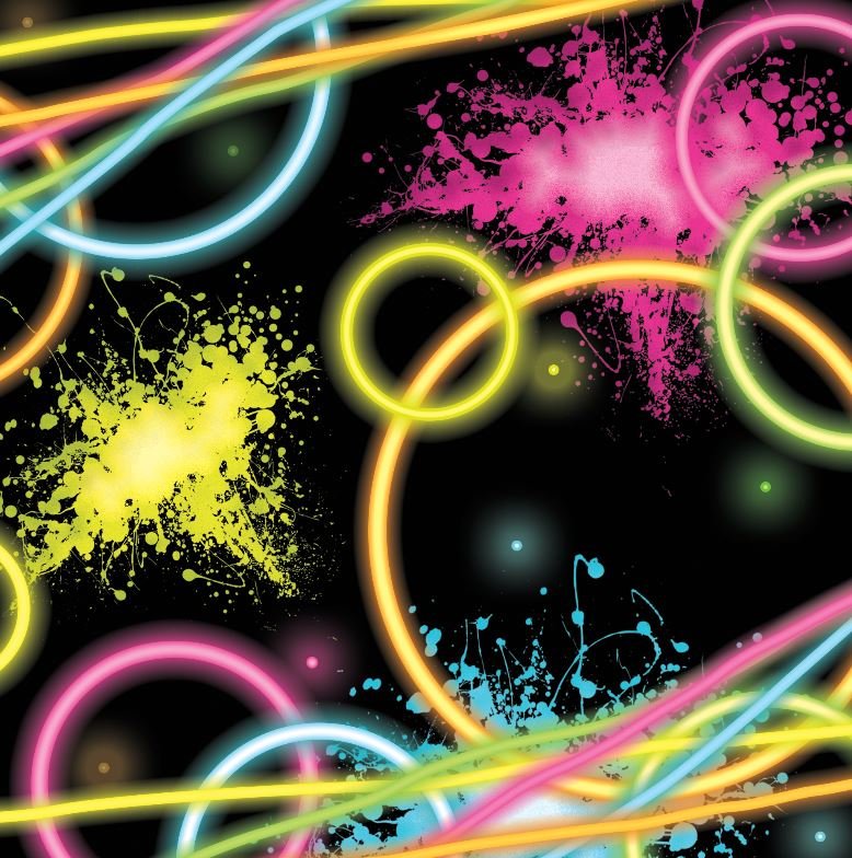 Glow Party Beverage Napkins - party supplies australia