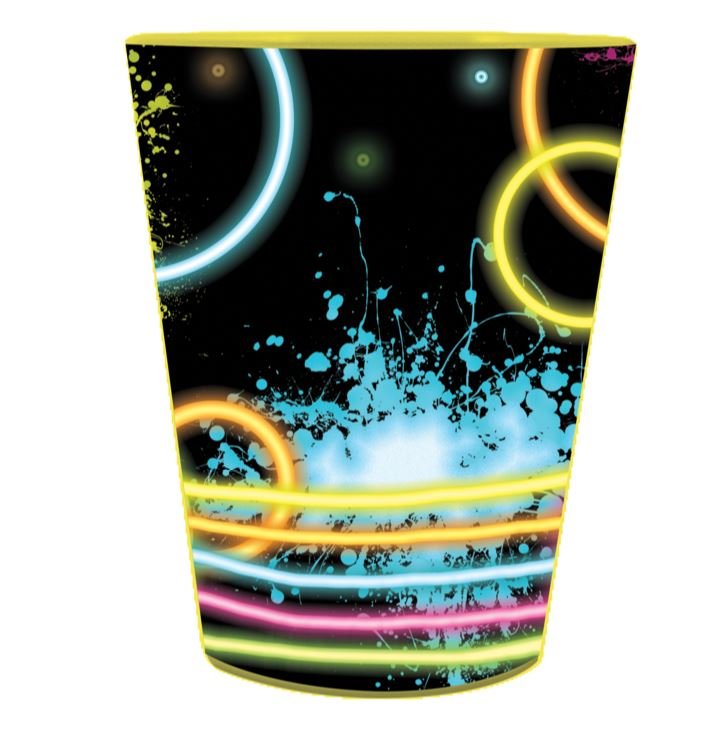 Glow Party Keepsake Souvenir Favor Cup Plastic 473ml - party supplies australia