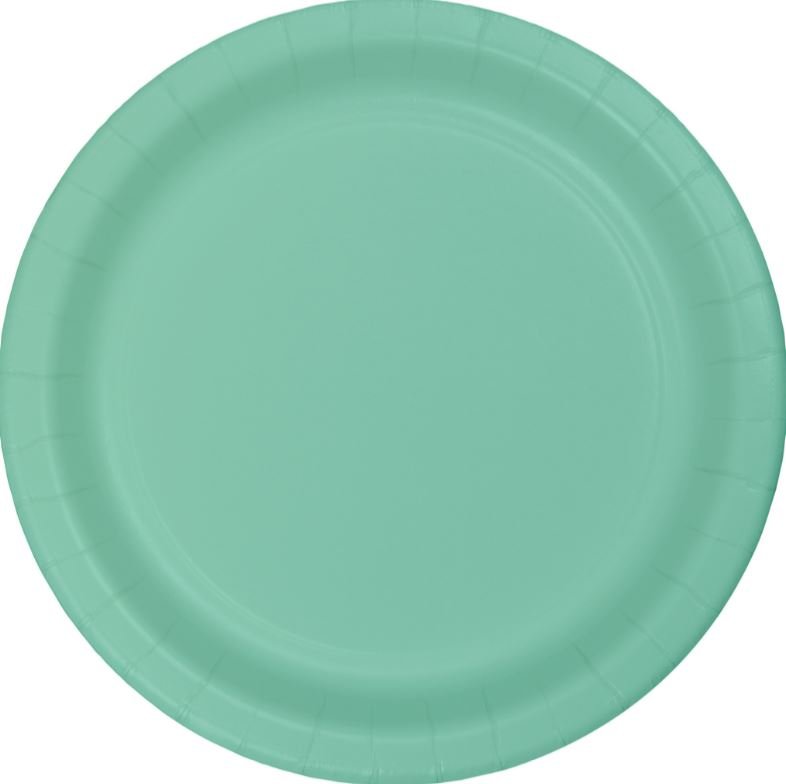 Fresh Mint Green Banquet Plates Paper 26cm - party supplies australia