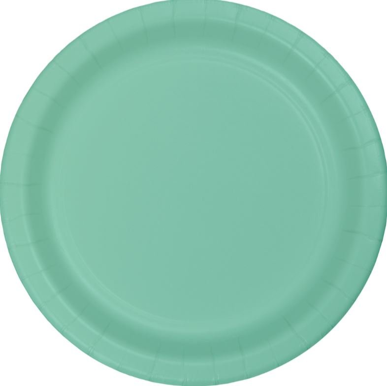 Fresh Mint Green Lunch Plates Paper 18cm - party supplies australia