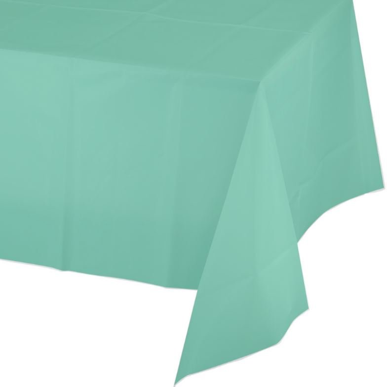 Fresh Mint Green Tablecover Plastic 137cm x 274cm - party supplies australia