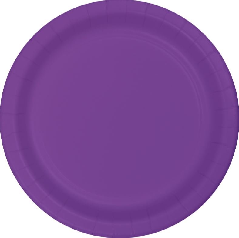 Amethyst Purple Banquet Plates Paper 26cm - party supplies australia