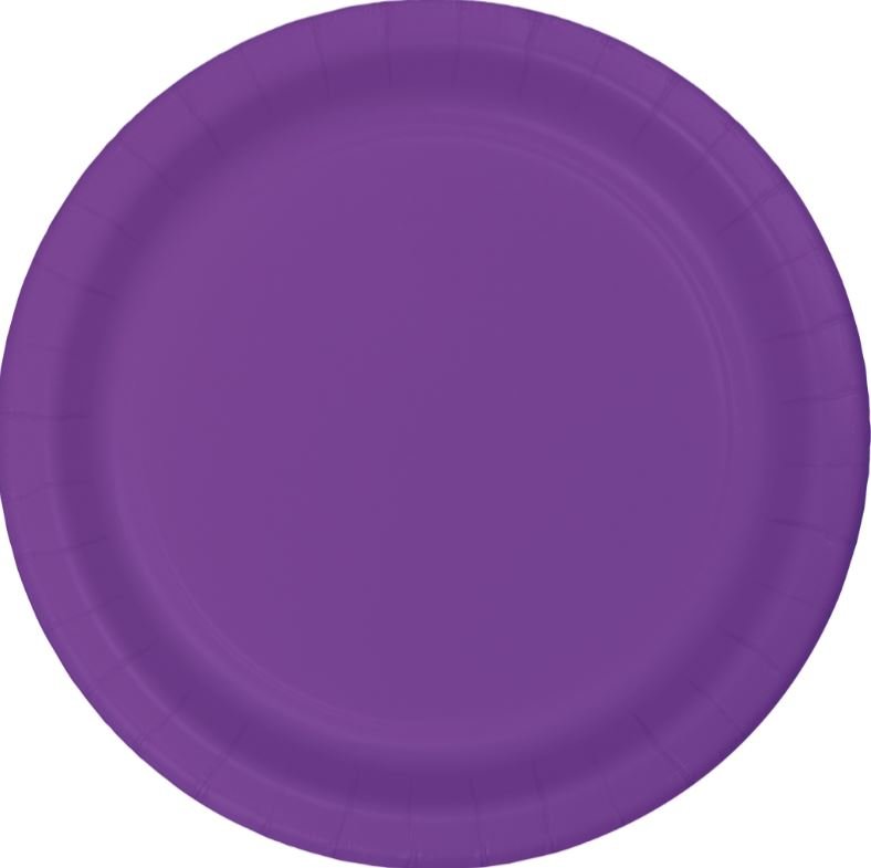 Amethyst Purple Dinner Plates Paper 23cm - party supplies australia