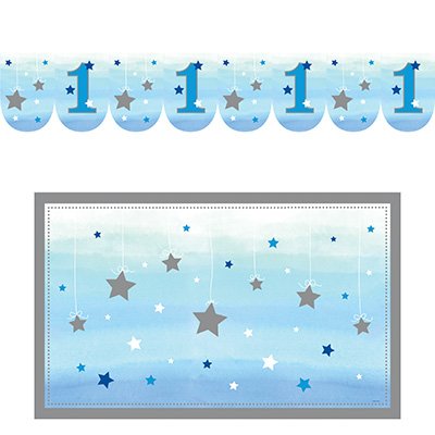 One Little Star Boy High Chair Kit 1st Birthday - party supplies australia