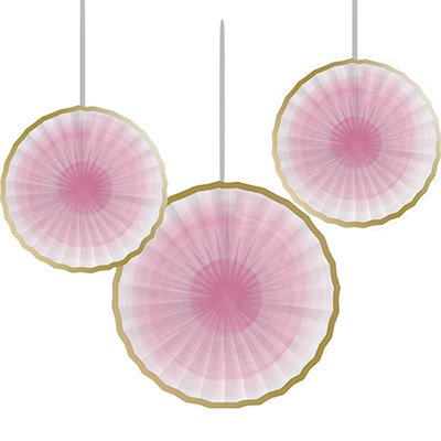 One Little Star Girl Tissue Paper Fans 40cm