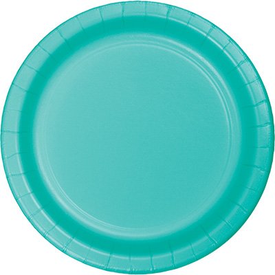 Teal Lagoon Dinner Plates Paper 23cm - party supplies australia