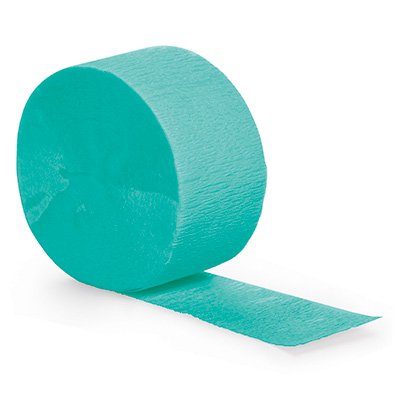 Teal Lagoon Crepe Streamer 24m - party supplies australia