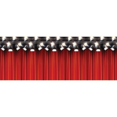 Hollywood Lights Decorating Panel Top Section 1.21m x 3.04m - party supplies australia