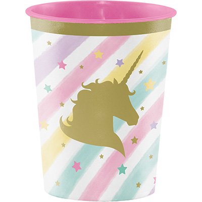 Unicorn Sparkle Keepsake Souvenir Favor Cup Plastic 473ml - party supplies australia