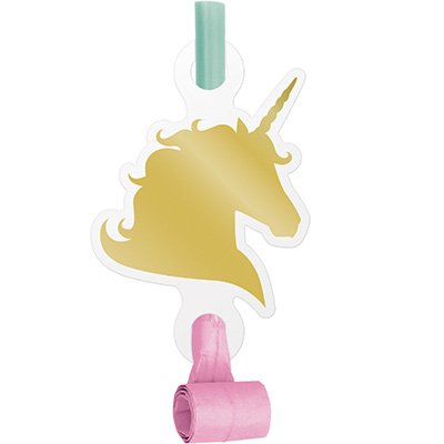 Unicorn Sparkle Blowouts with Medallions Foil Stamped - party supplies australia