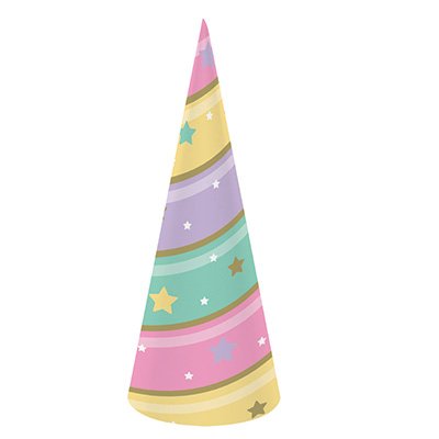 Unicorn Sparkle Hats Horn Shaped - party supplies australia