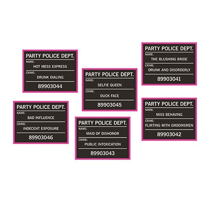 Bachelorette Mugshot Photo Booth Props - party supplies australia