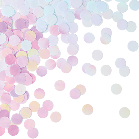 Iridescent Foil Confetti Circles 14g - party supplies australia