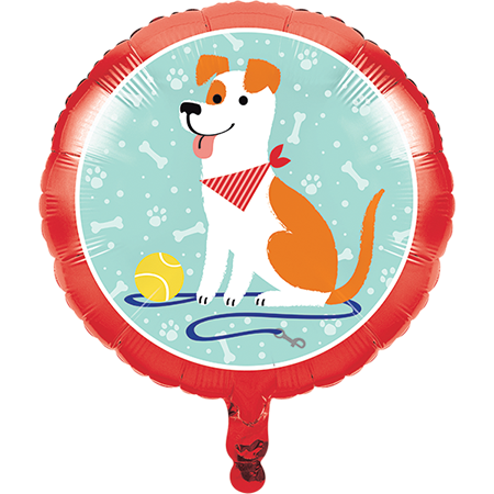 45cm Dog Party Foil Balloon - party supplies australia