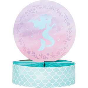 Mermaid Shine Iridescent Centrepiece Honeycomb 30cm x 23cm - party supplies australia