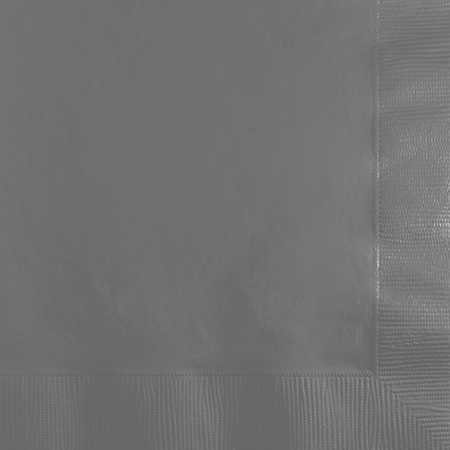 Glamour Gray Beverage Napkins - party supplies australia