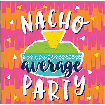 Fiesta Fun Beverage Napkins NACHO average PARTY - party supplies australia