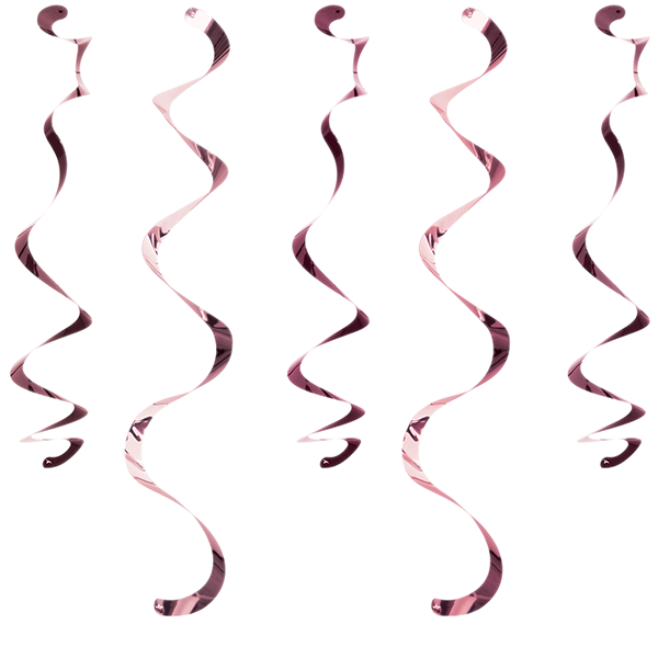 Rose All Day Dizzy Danglers Rose Gold Foil 45cm - party supplies australia