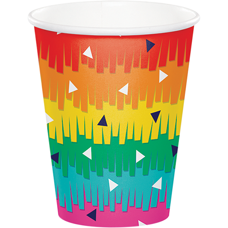 Fiesta Fun Cups Paper 266ml - party supplies australia