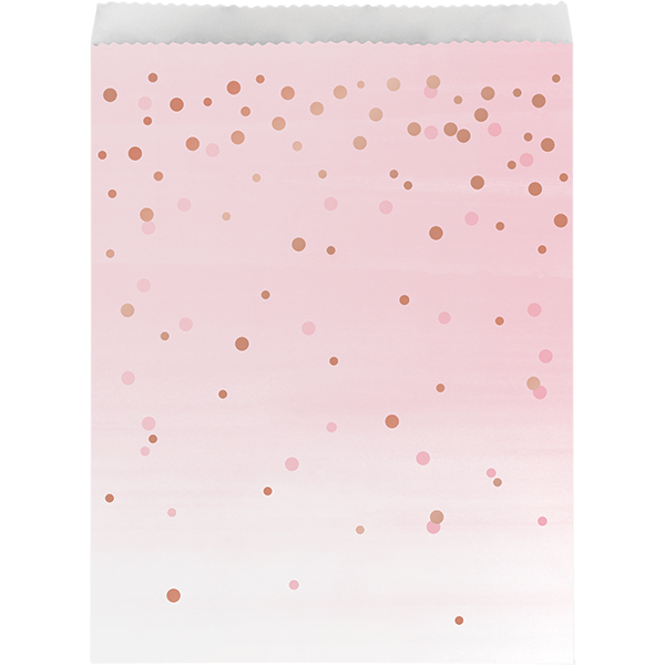 Rose All Day Paper Treat Bags 22cm x 16cm - party supplies australia