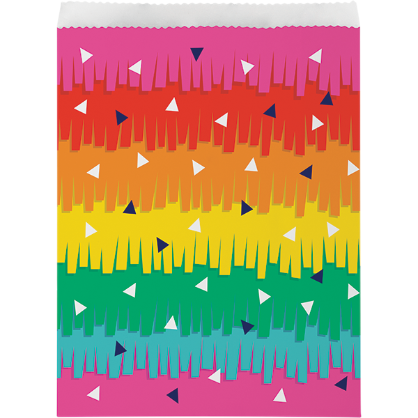 Fiesta Fun Paper Treat Bags 22cm x 16cm - party supplies australia