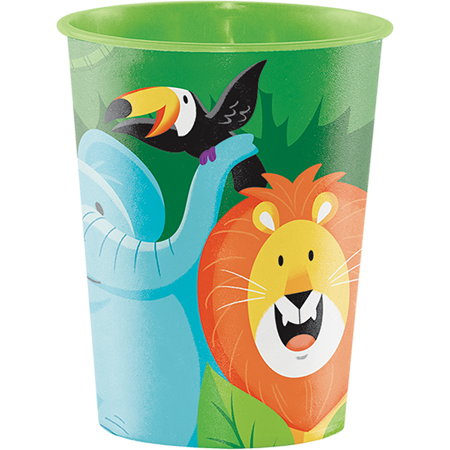 Jungle Safari Keepsake Souvenir Favor Cup Plastic 473ml - party supplies australia