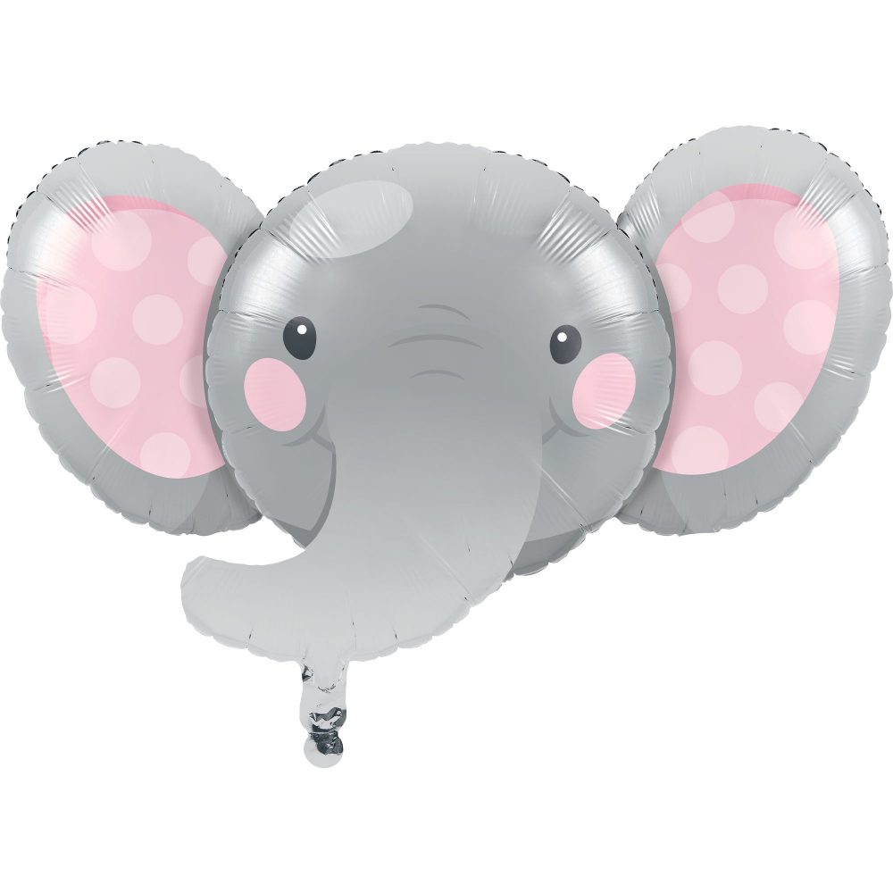 Enchanting Elephant Girl Shape 53cm x 89cm Foil Balloon - party supplies australia