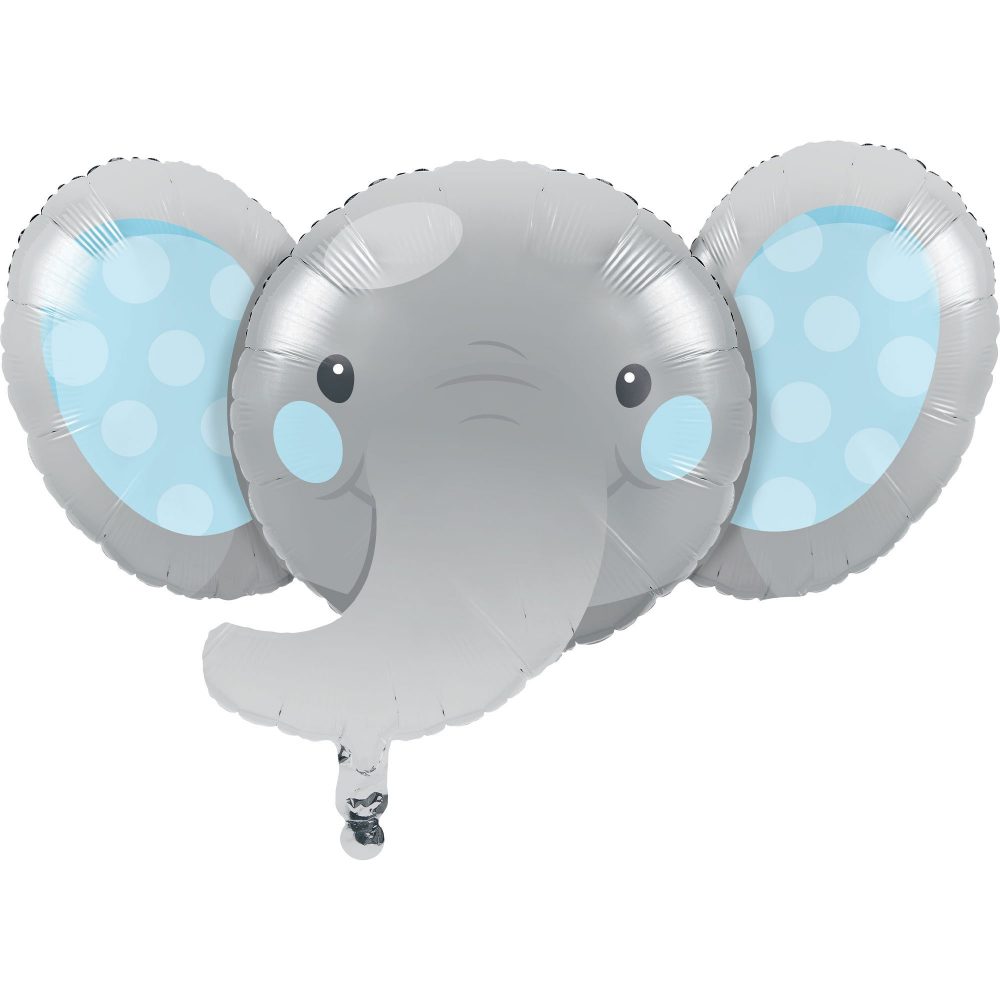Enchanting Elephant Boy Shape 53cm x 89cm Foil Balloon - party supplies australia