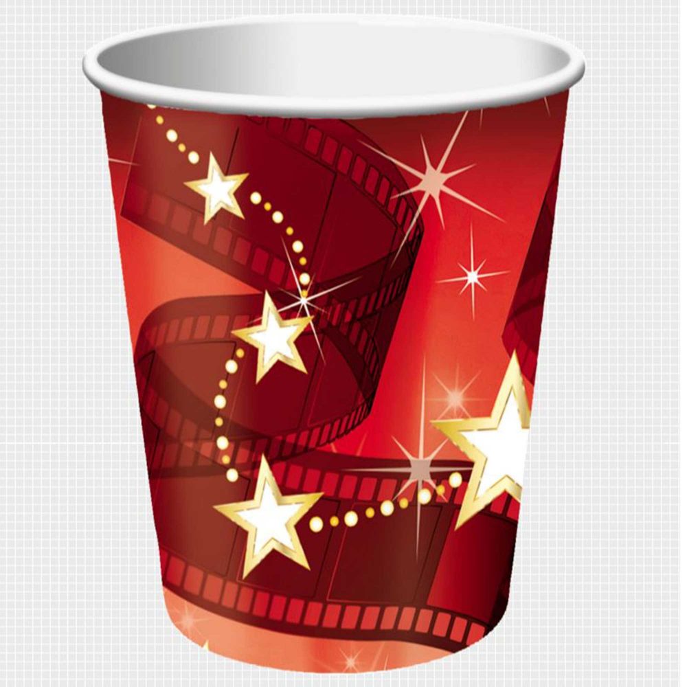 Hollywood Lights Cups Paper 266ml - party supplies australia
