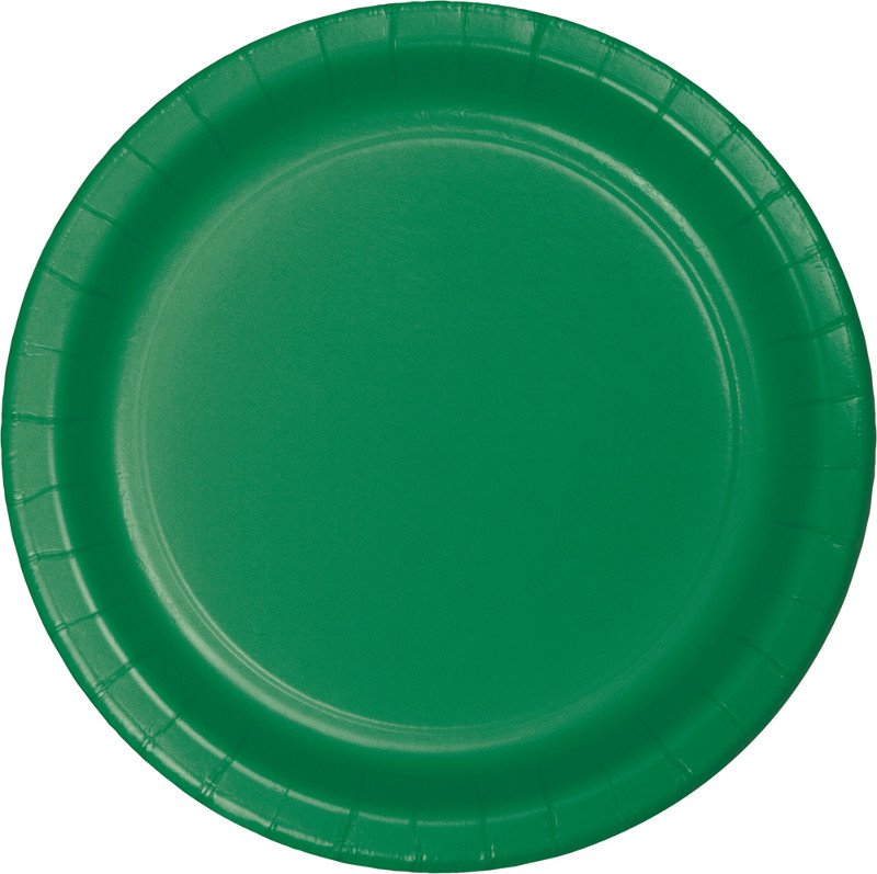 Emerald Green Banquet Plates Paper 26cm - party supplies australia