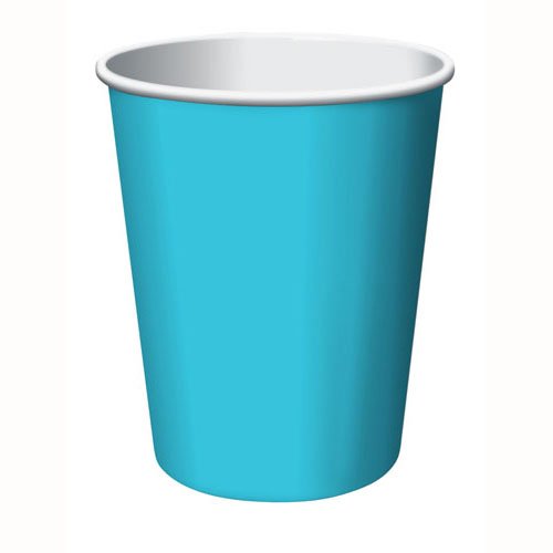 Bermuda Blue Cups Paper 266ml - party supplies australia