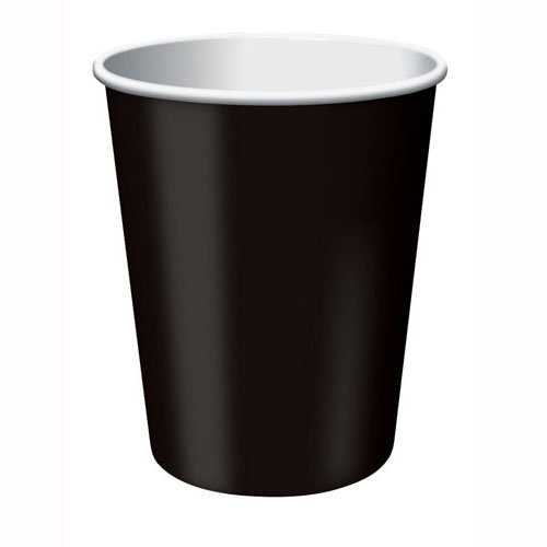Black Velvet Cups Paper 266ml - party supplies australia