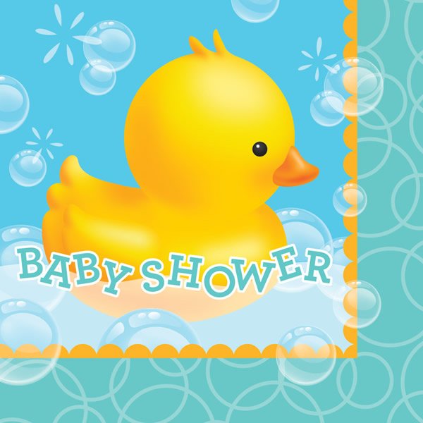 Bubble Bath Baby Shower Lunch Napkins - party supplies australia