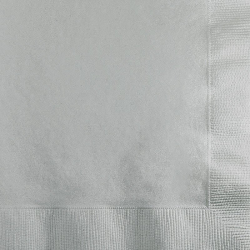 Shimmering Silver Lunch Napkins - party supplies australia