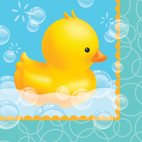 Bubble Bath Baby Lunch Napkins - party supplies australia